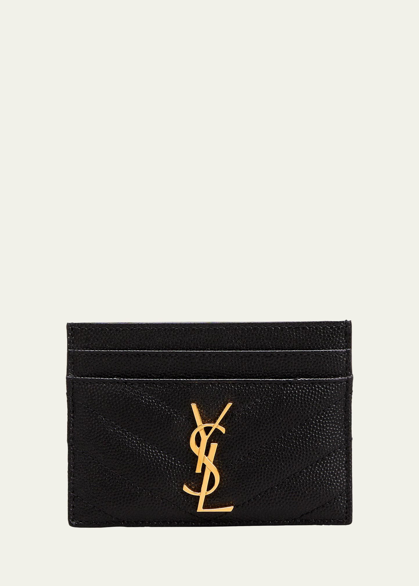 ☆人気☆【SAINT LAURENT】☆Monogram zipped card holde.r☆ Saint Laurent Black Monogram zip credit card holder | TheDoubleF