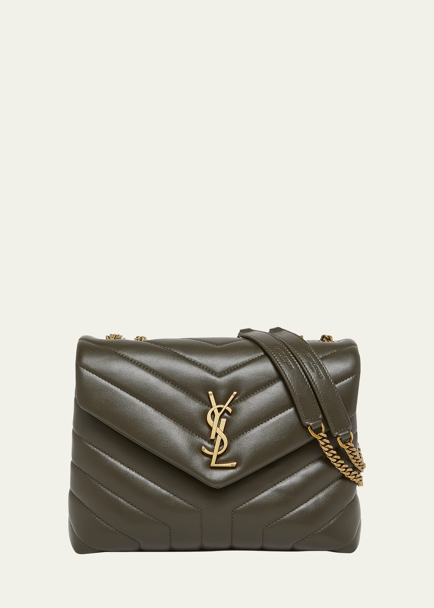 Saint Laurent Loulou Small YSL Shoulder Bag in Quilted Leather  