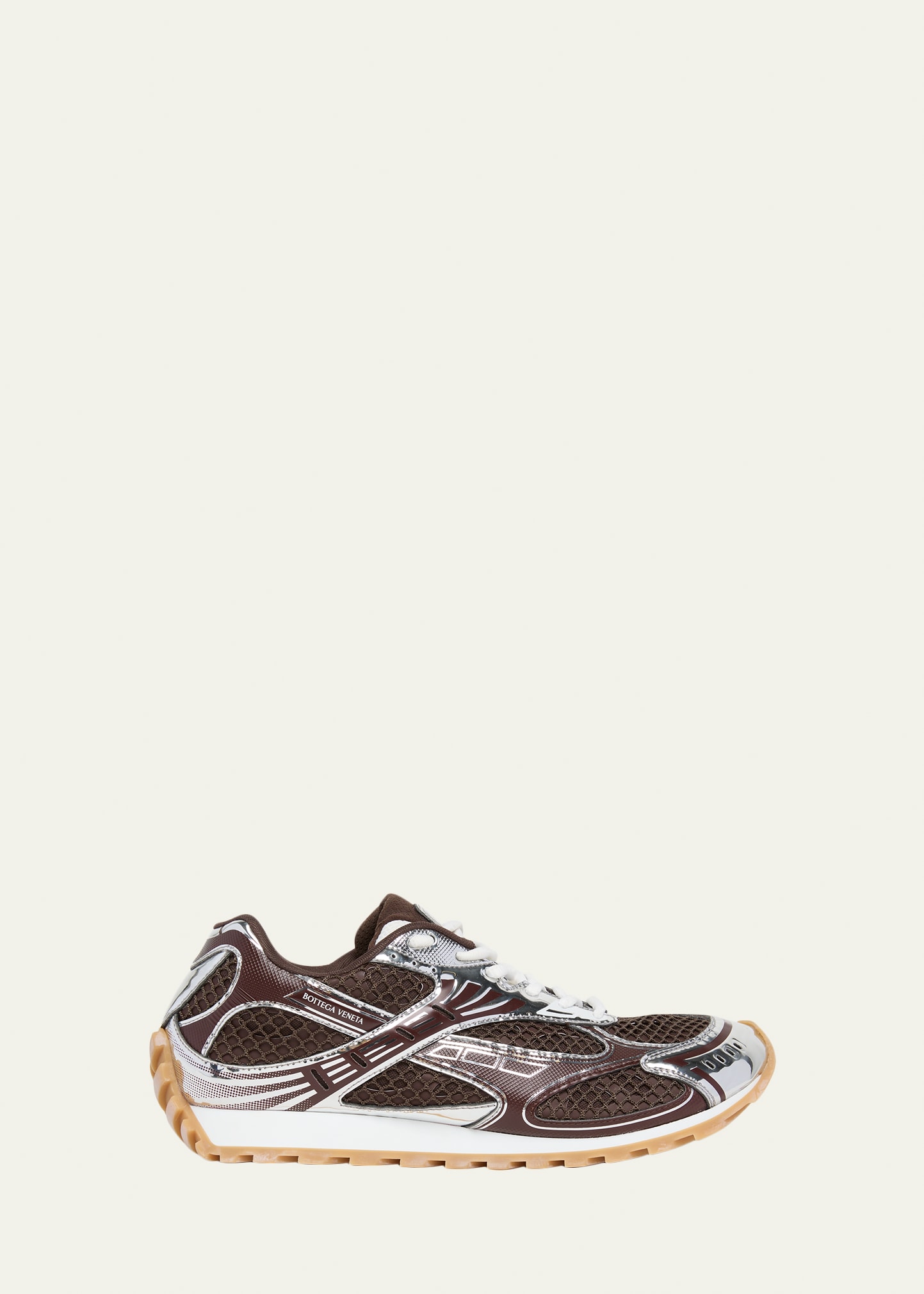 【ケン防】[新品・本物]BOTTEGA VENETAフラットシューズ 37 Bottega Veneta Men's Orbit Technical Fishnet Sneakers - Bergdorf