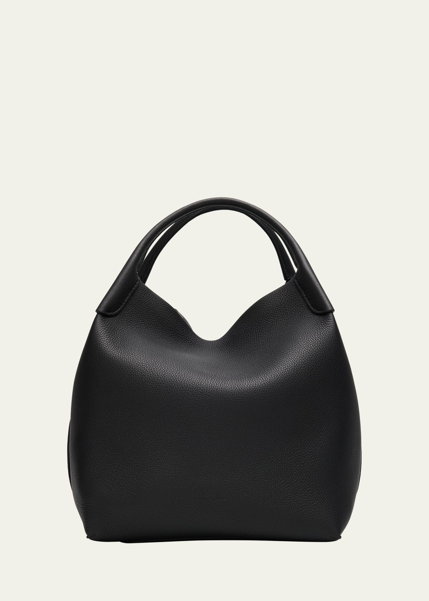 Loro Piana Large Bale Fine-Grain Leather Bag - Bergdorf Goodman