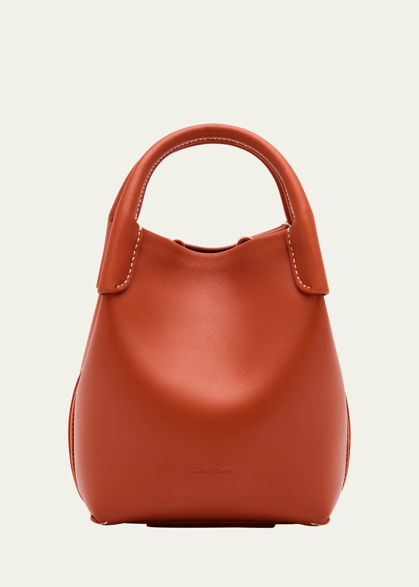 Loro Piana Bale Micro Rounded Leather Top-Handle Bag - Bergdorf