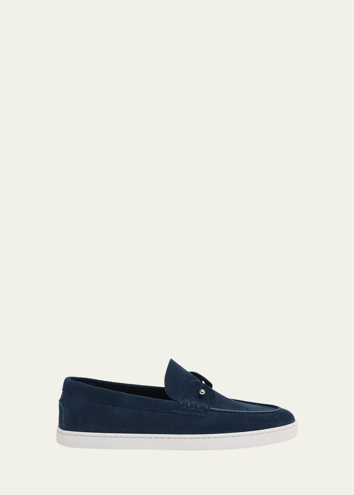 Christian Louboutin Men's Chambeliboat Nubuck Boat Shoes