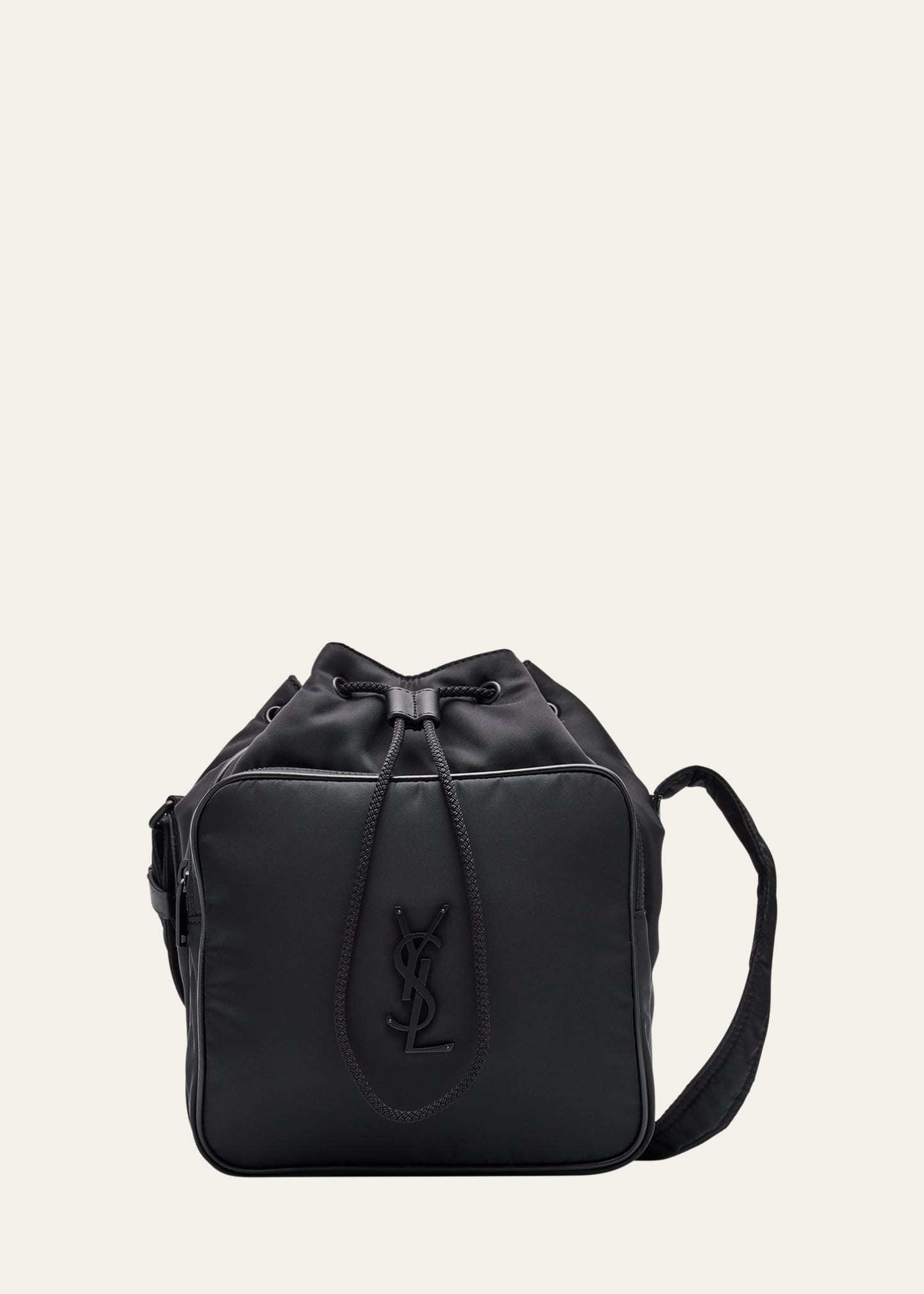 ビジネスバッグ・アタッシュケース Saint Laurent Black Nylon Bucket Bag Saint Laurent Black Nylon Bucket Bag | italist