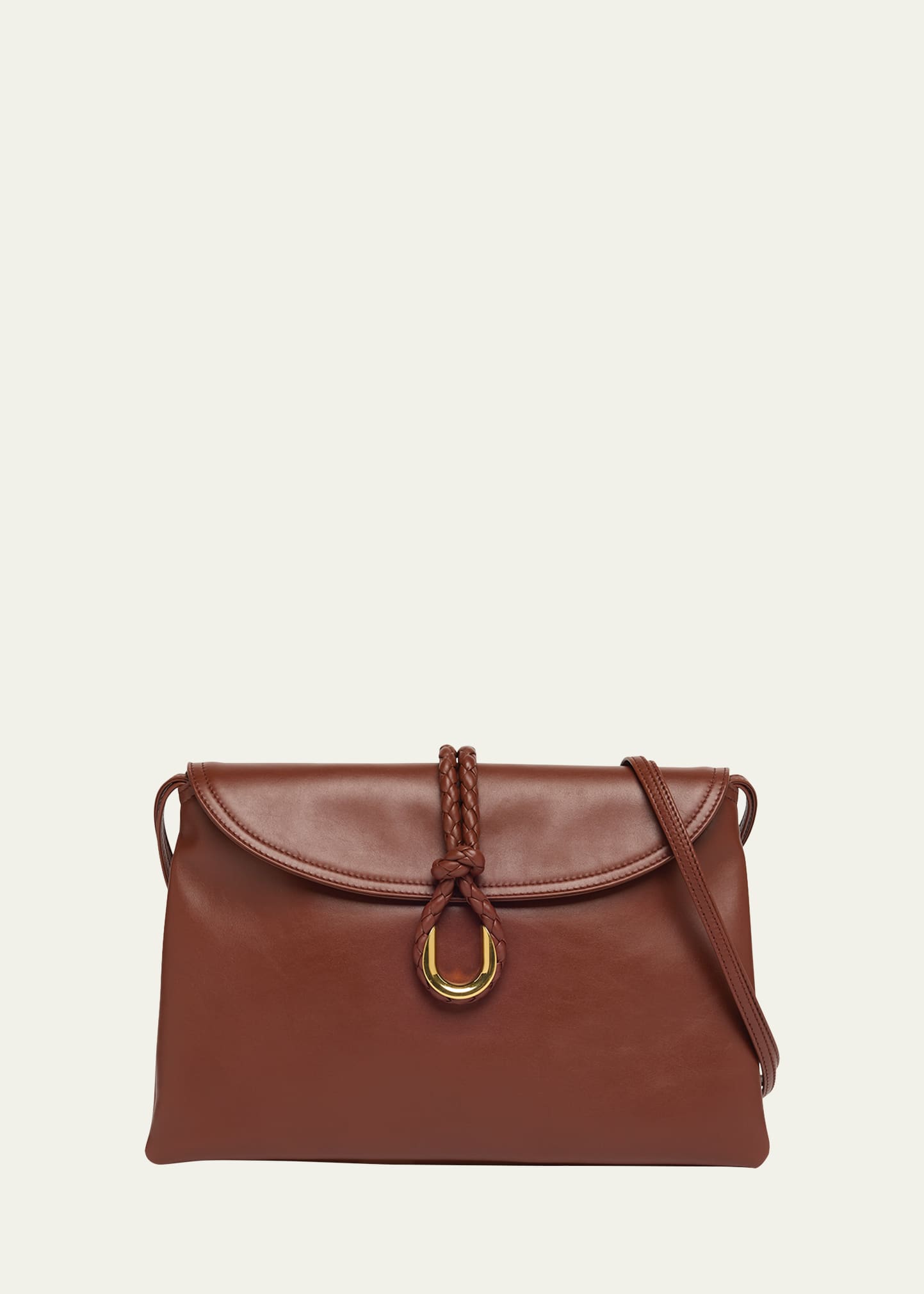 Bottega Veneta Liberta Medium Flap Leather Crossbody Bag