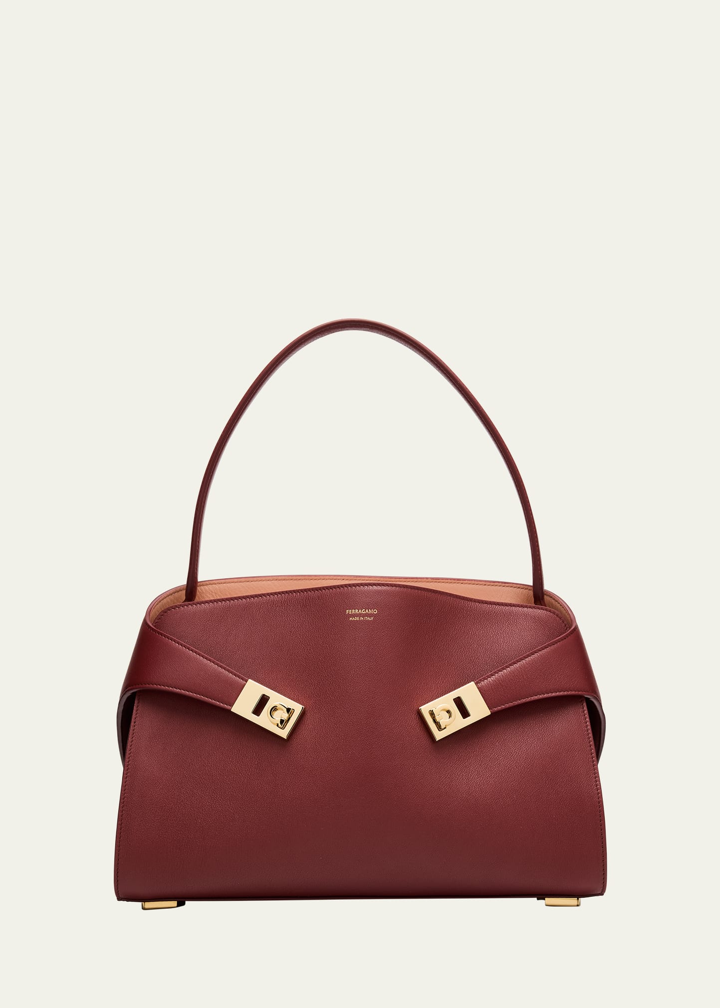 Ferragamo Small Hug Leather Shoulder Bag - Bergdorf Goodman