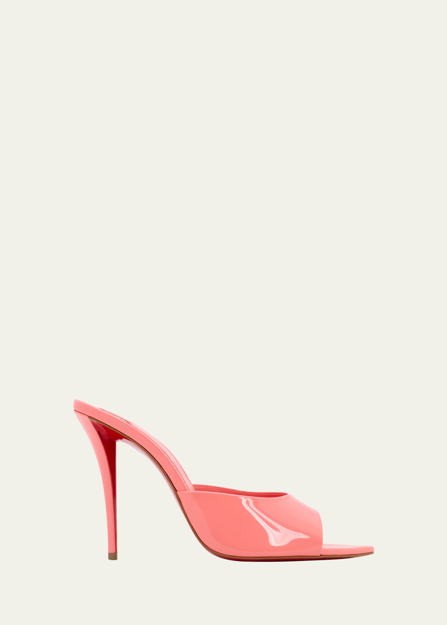 Christian Louboutin 100mm Miss Z Leather Mule Sandals - Bergdorf