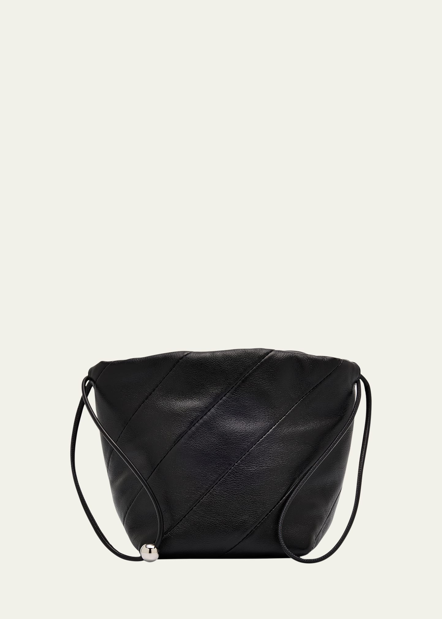 Maeden Miami Twisted Leather Drawstring Pouch Bag - Bergdorf Goodman
