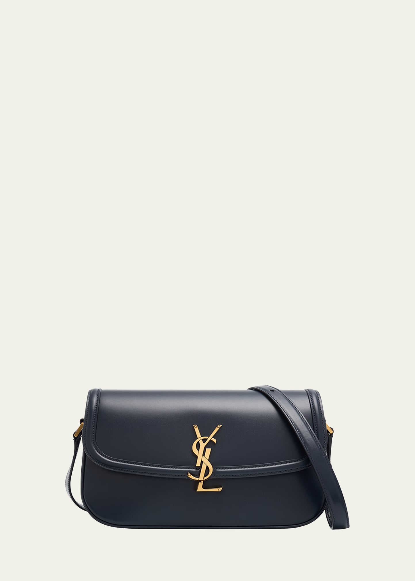 Saint Laurent Solferino Medium YSL Shoulder Bag in Smooth Leather