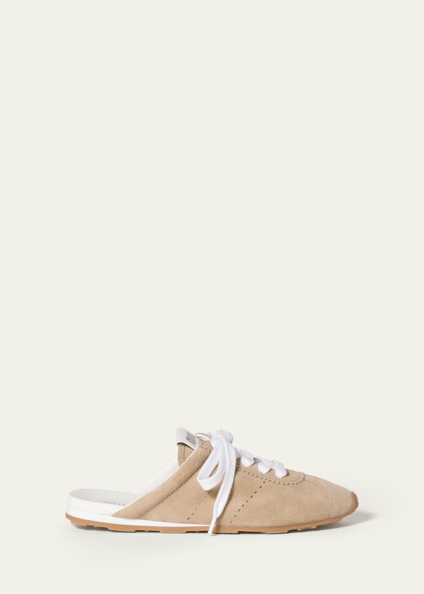 Miu Miu Suede Sneaker Mules - Bergdorf Goodman