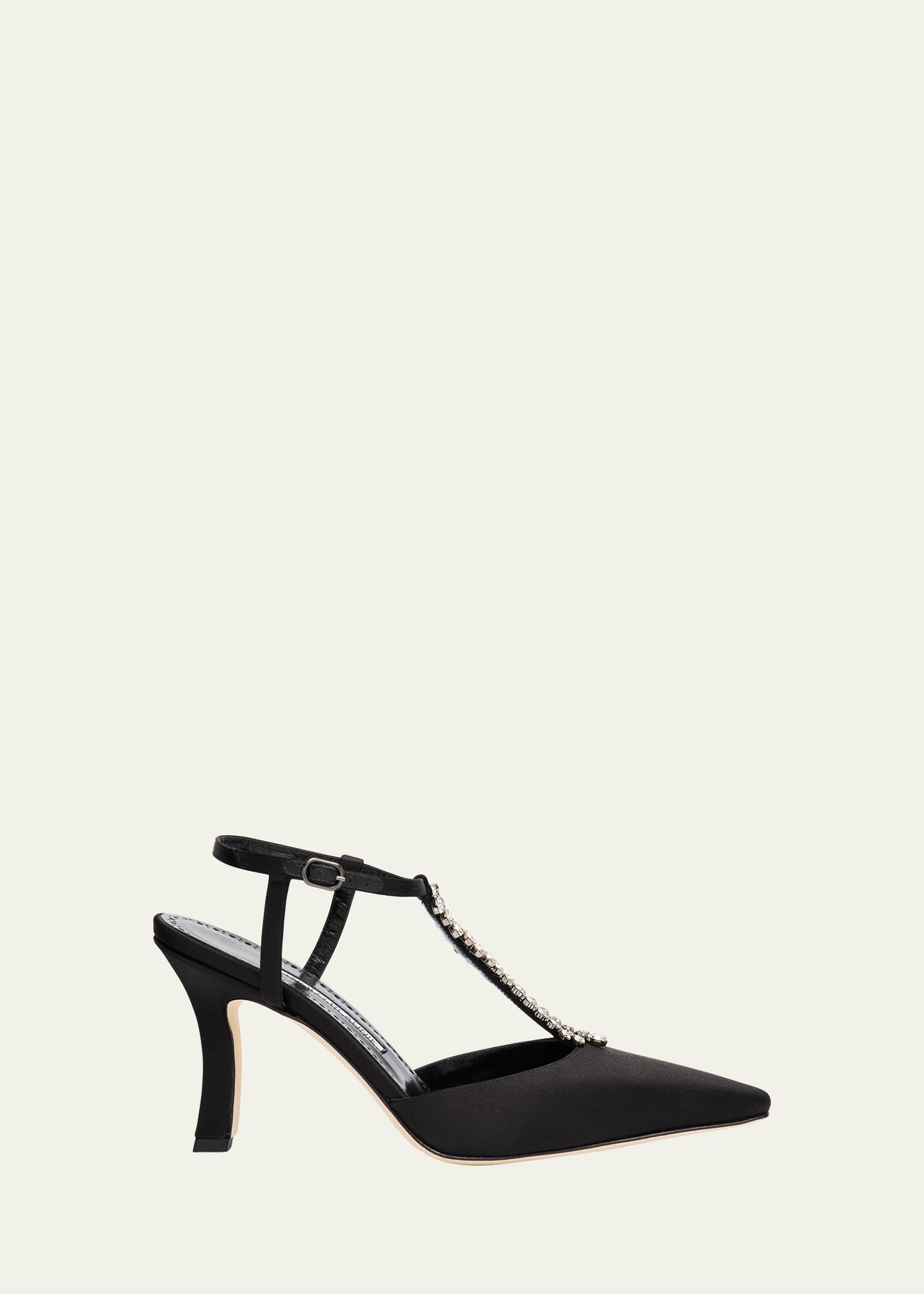 MANOLO BLAHNIK ASAPUMP サテンポンプ424 1928 0001 BLCK MOIRALO | Black Suede Square Cut Pumps | Manolo Blahnik