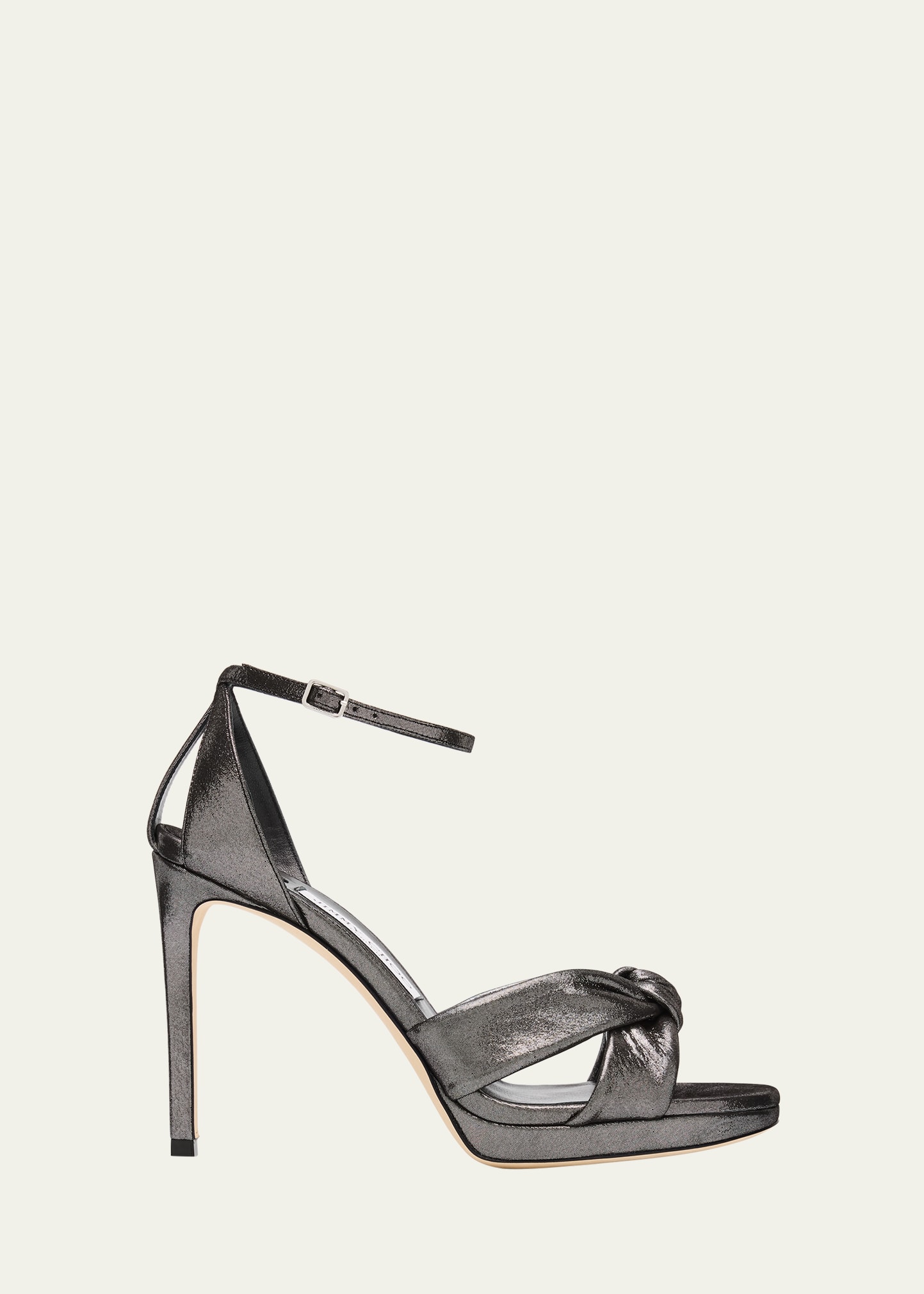 Jimmy Choo Rosie 100 Shimmer Suede Sandals - Bergdorf Goodman