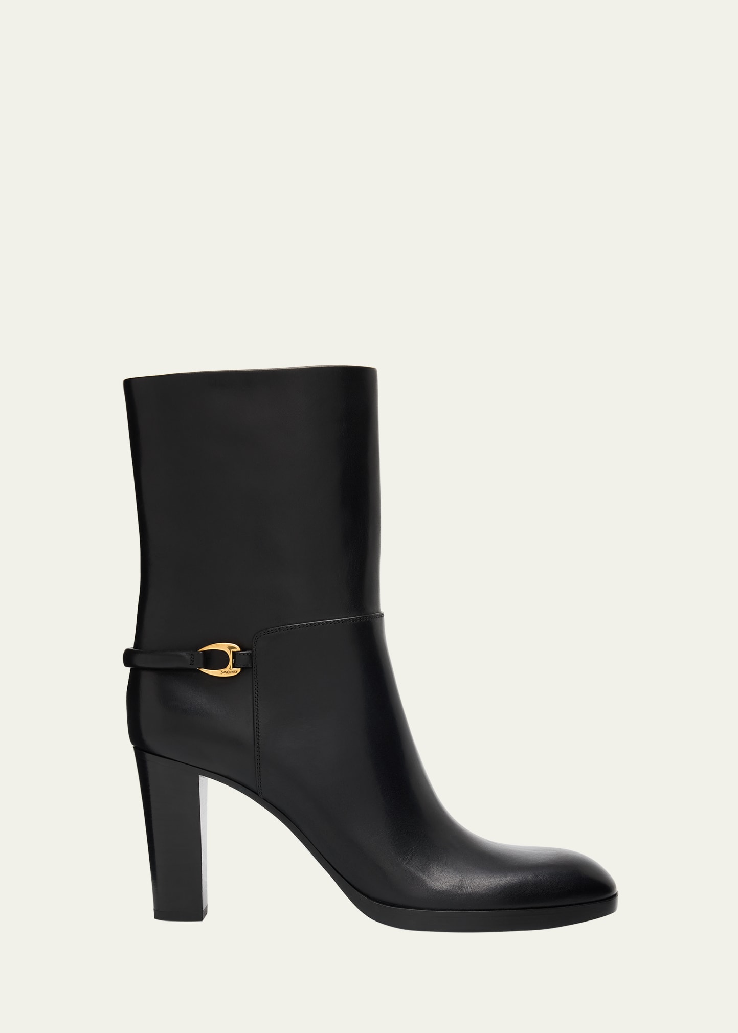 Saint Laurent Sulpice Smooth Leather Booties - Bergdorf Goodman