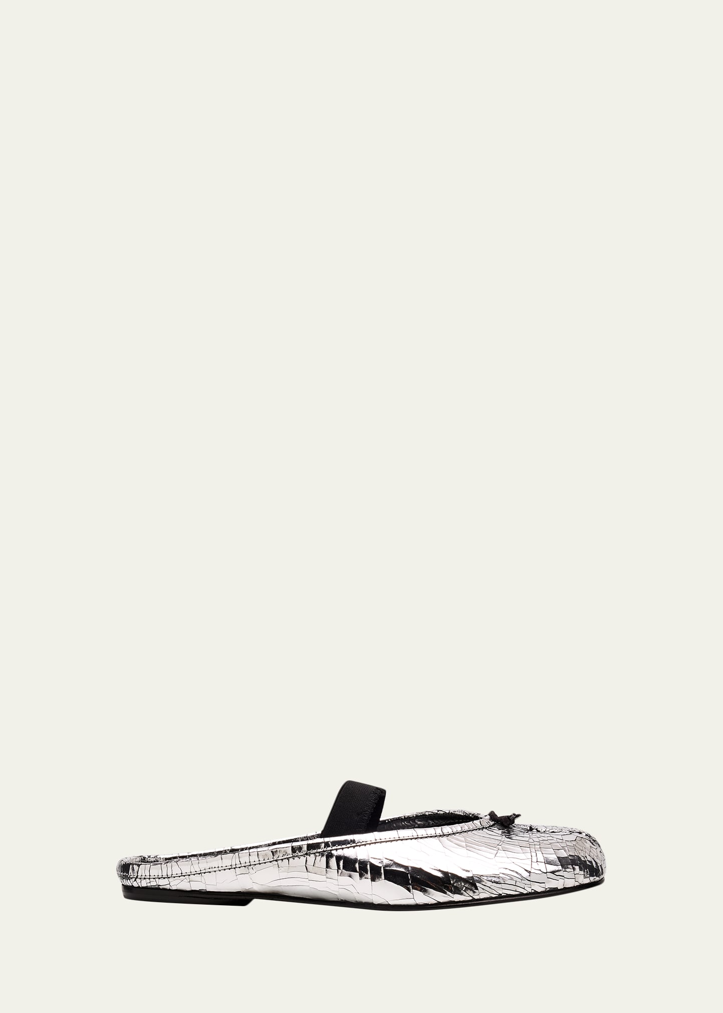 Maison Margiela Tabi Broken Mirror Leather Ballerina Mules