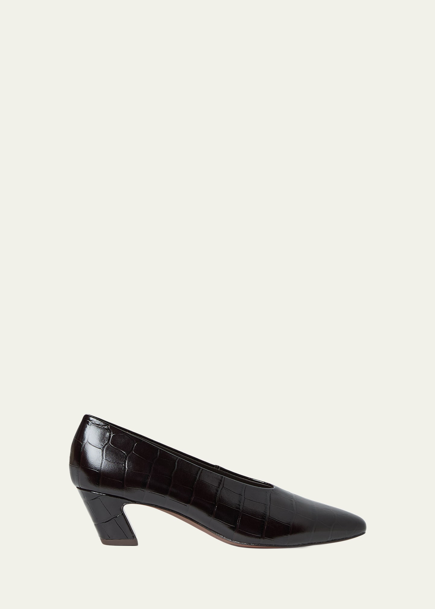 梵（SOYOGI)ウォルナット  ロータイプ  Ｇｏｏｄｆｏｒ 新品 Loeffler Randall 50mm Neive Croc-Embossed Leather Pumps - Bergdorf