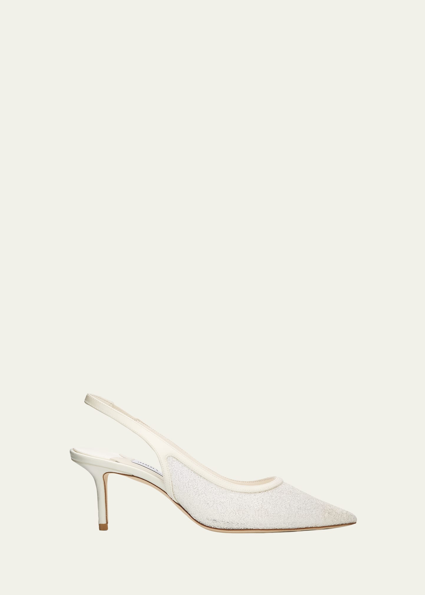 Jimmy Choo 65mm Love Lace Satin Slingback Pumps - Bergdorf Goodman