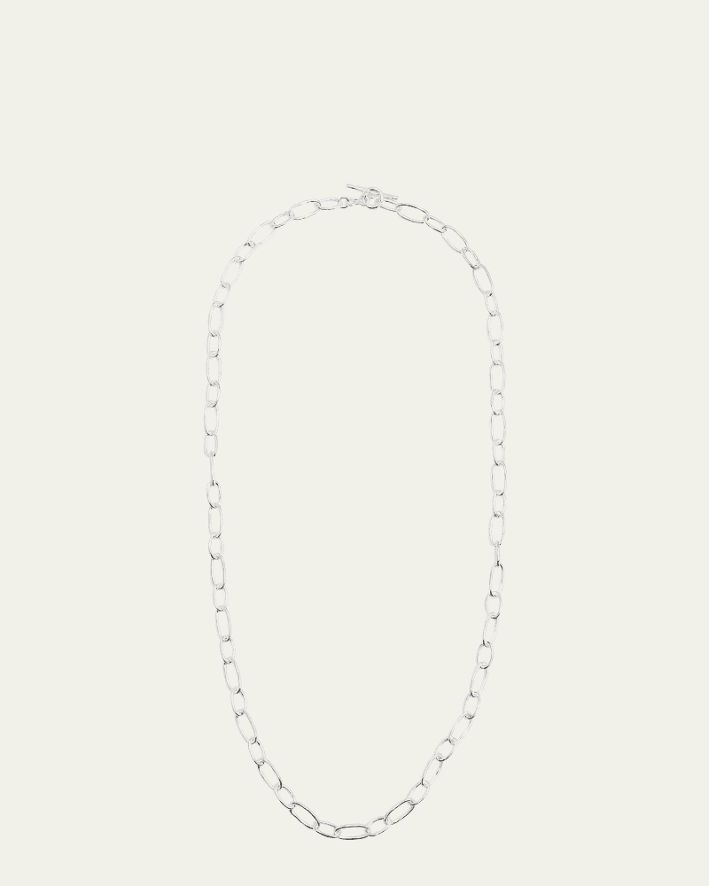 925 Classico Faceted Oval Link Necklace