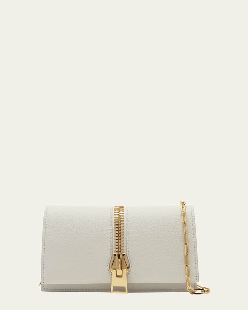 Jennifer Mini Zip Chain Shoulder Bag