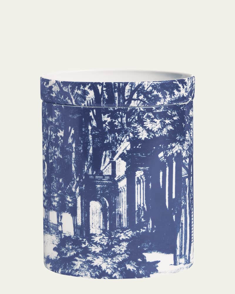 Scented Candle Large Blue & White/ Giardino Settecentesco