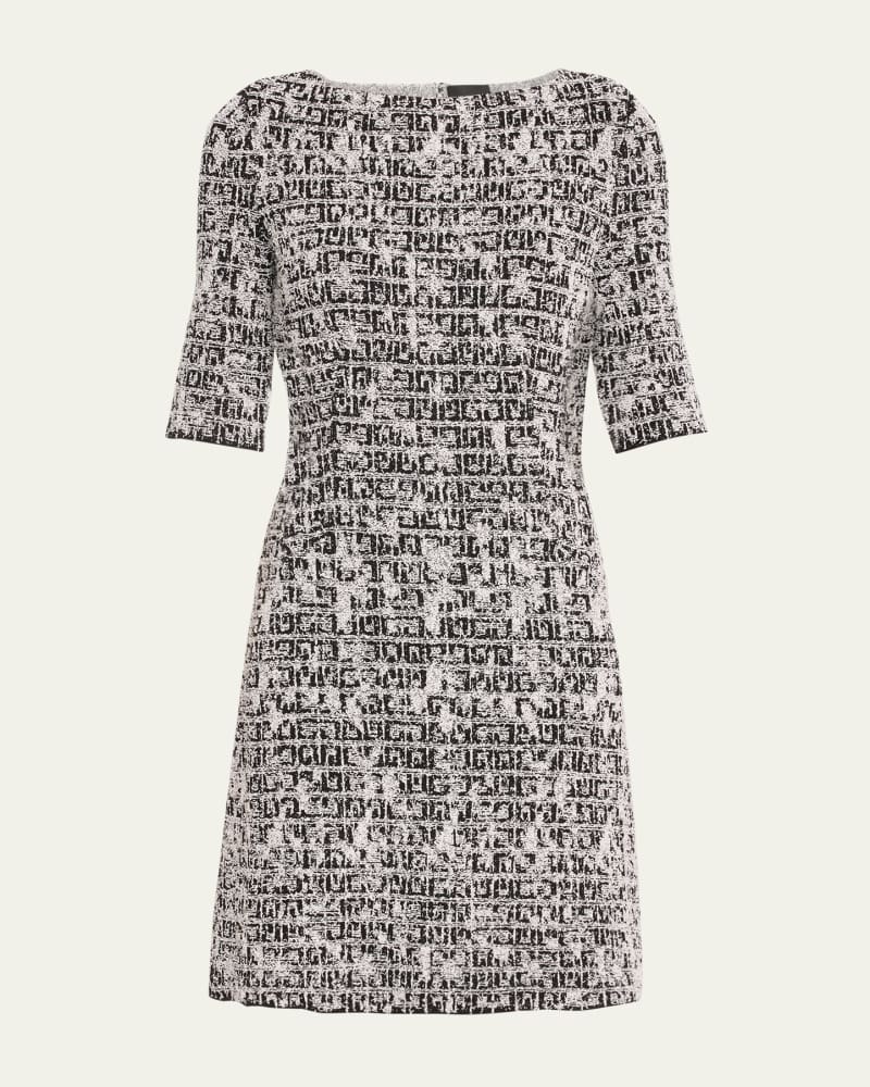 A-Line Short Sleeve Mini Dress