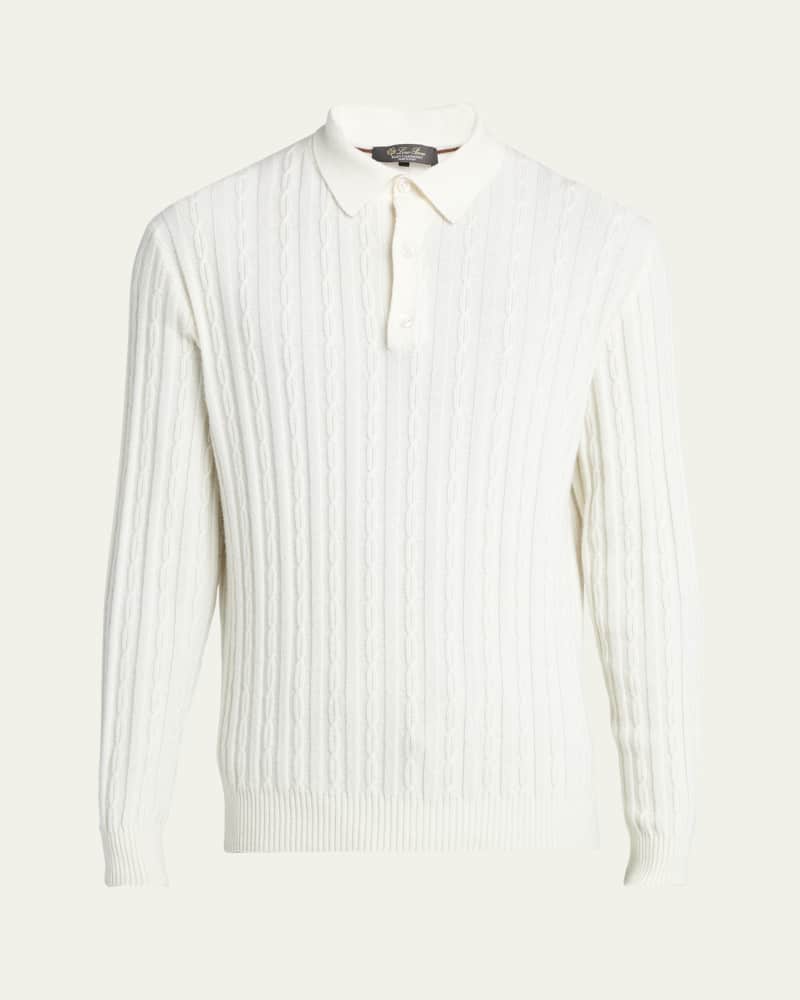 Men's Shibui Baby Cashmere Polo Sweater