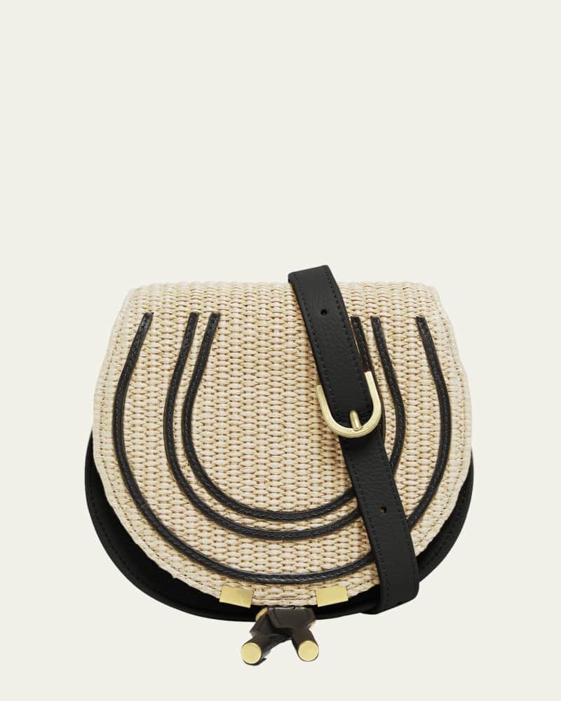 Marcie Small Flap Crossbody Bag in Leather