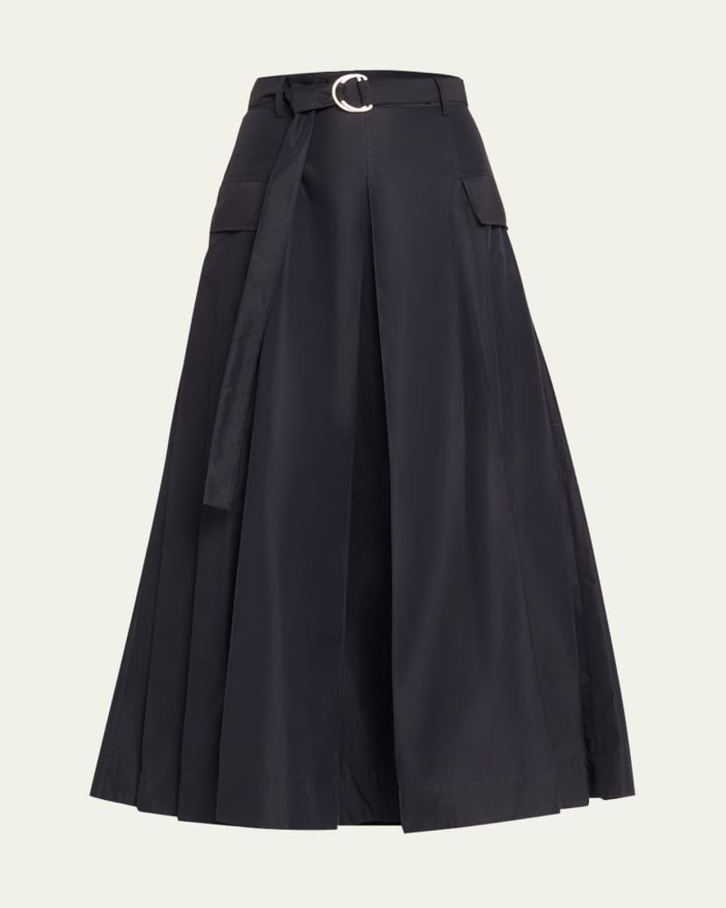 Belted Utility Maxi Skirt