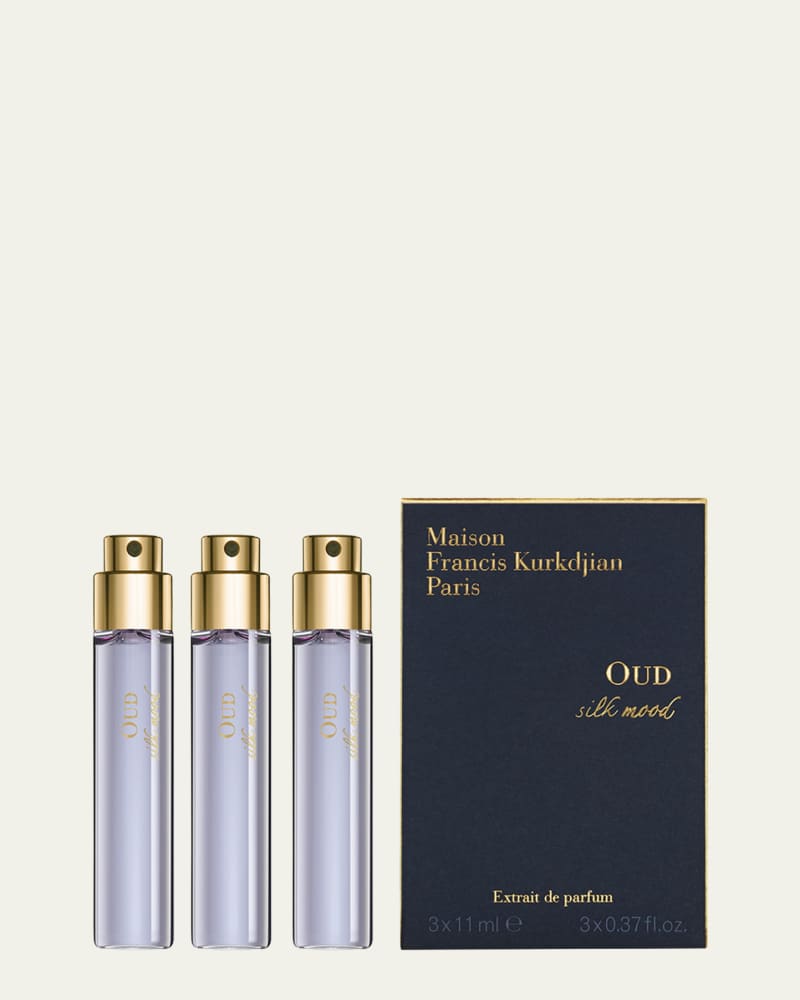 OUD Silk Mood Extrait de Parfum Travel Spray Refills, 3 x 0.37 oz.