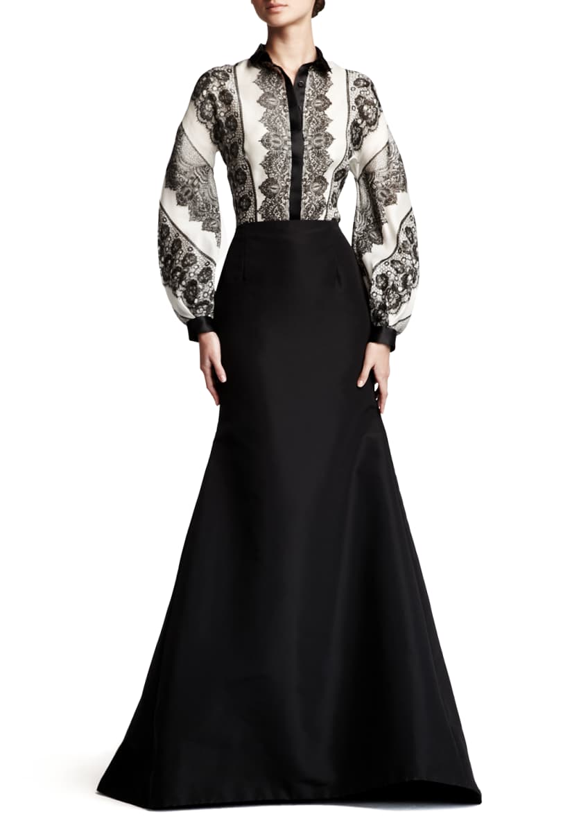 Carolina Herrera Silk Faille Gown Skirt Image 2 of 5