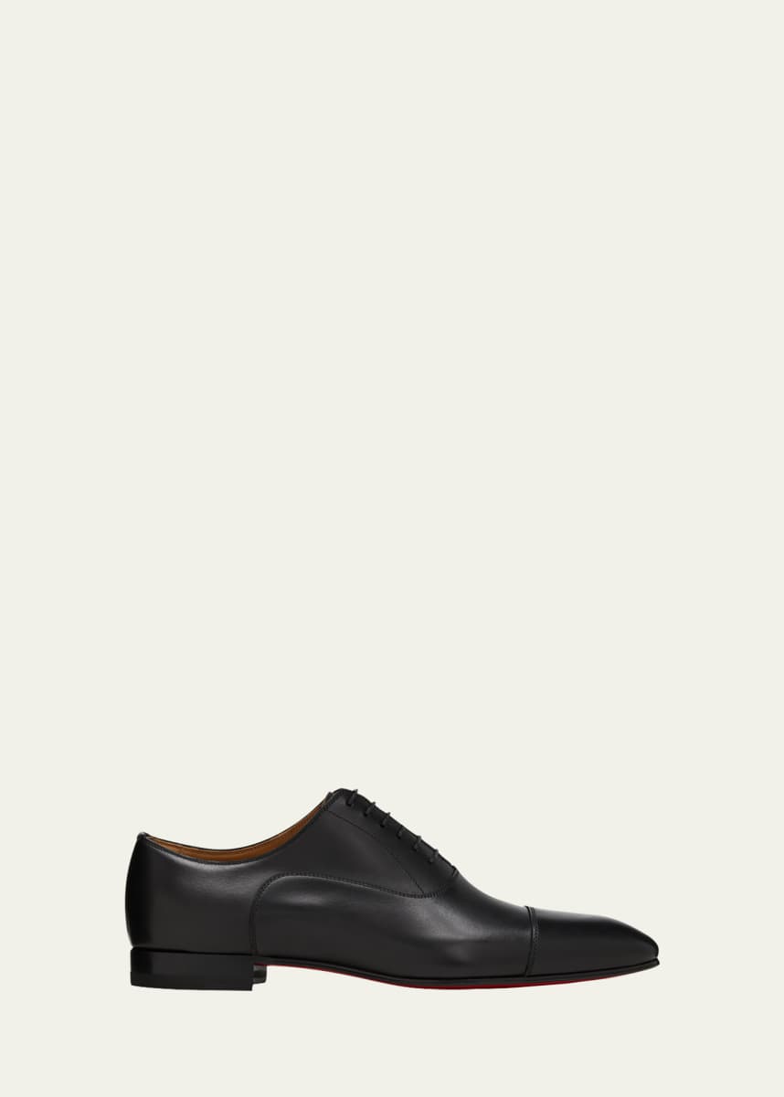 Christian Louboutin Greggo Men's Lace-Up Leather Dress Shoes