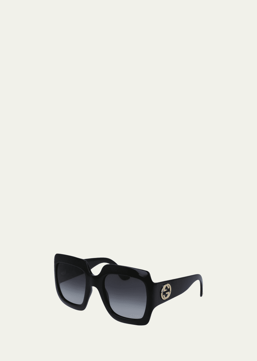 Gucci Oversized Square Sunglasses, Black