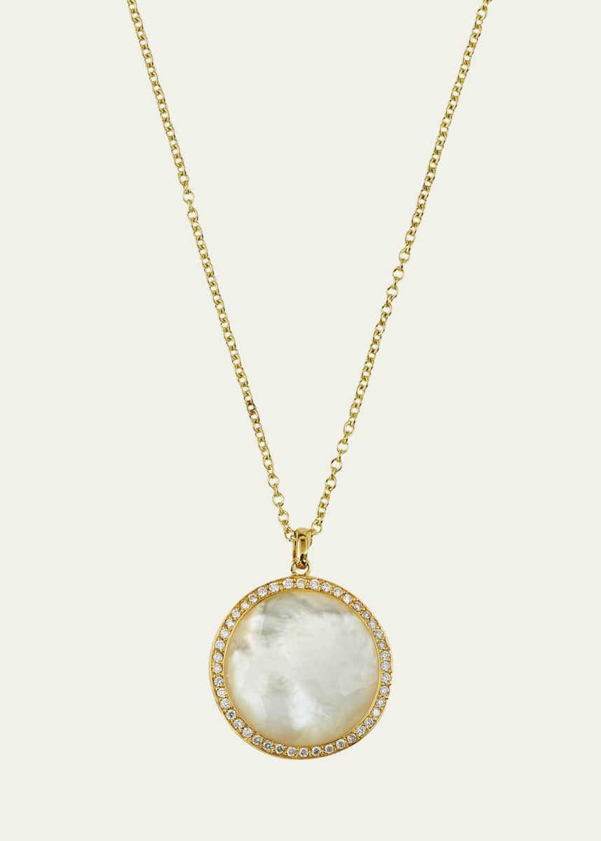 Ippolita Medium Pendant Necklace in 18K Gold with Diamonds