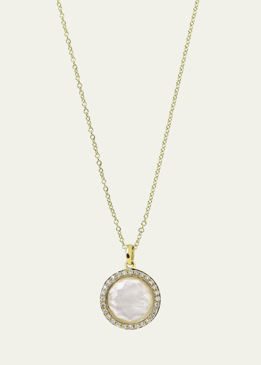 Ippolita Small Pendant Necklace in 18K Gold with Diamonds