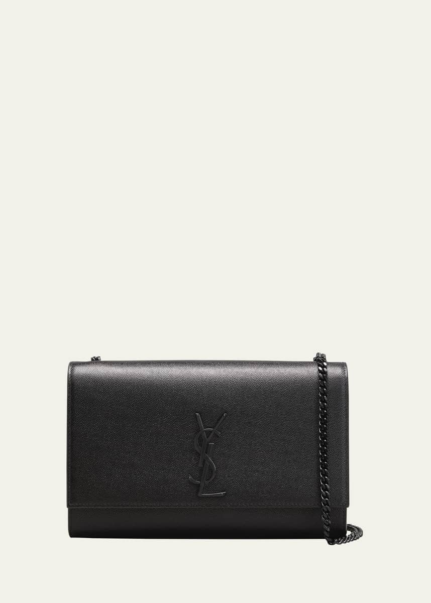 Saint Laurent Kate Medium YSL Crossbody Bag in Grained Leather