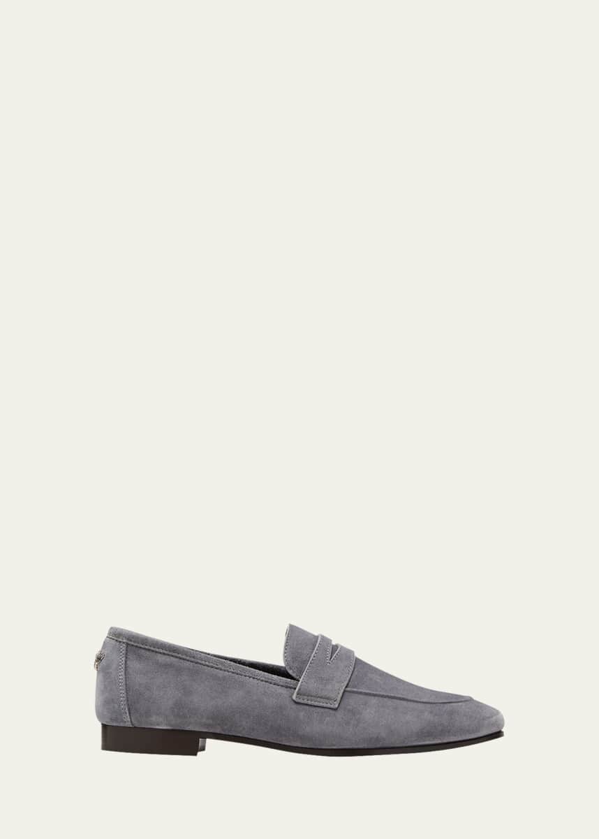 Bougeotte Flaneur Suede Flat Penny Loafers