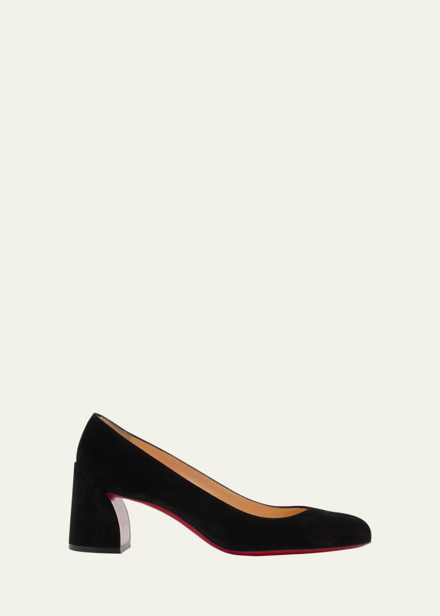 Christian Louboutin Miss Sab Suede Red Sole Pumps