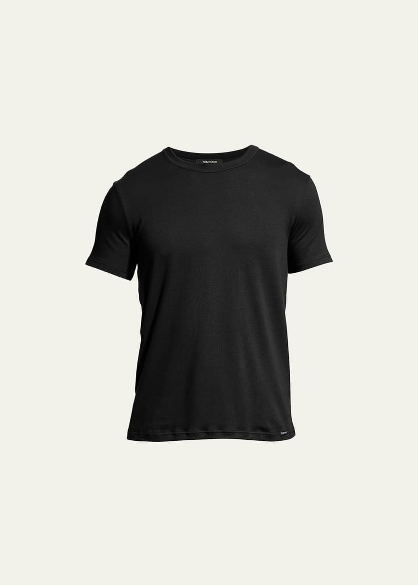 TOM FORD Men's Solid Stretch Jersey T-Shirt