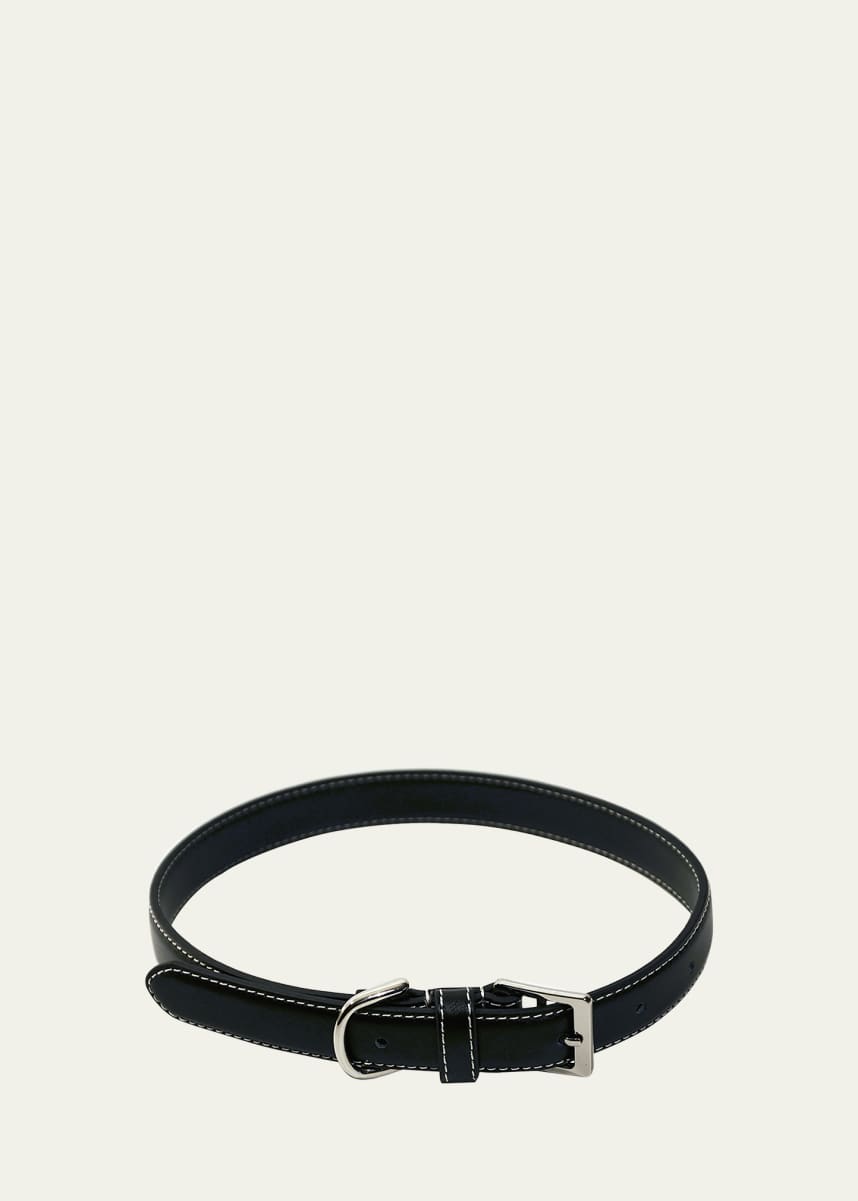 ROYCE New York Personalized Leather Medium Dog Collar