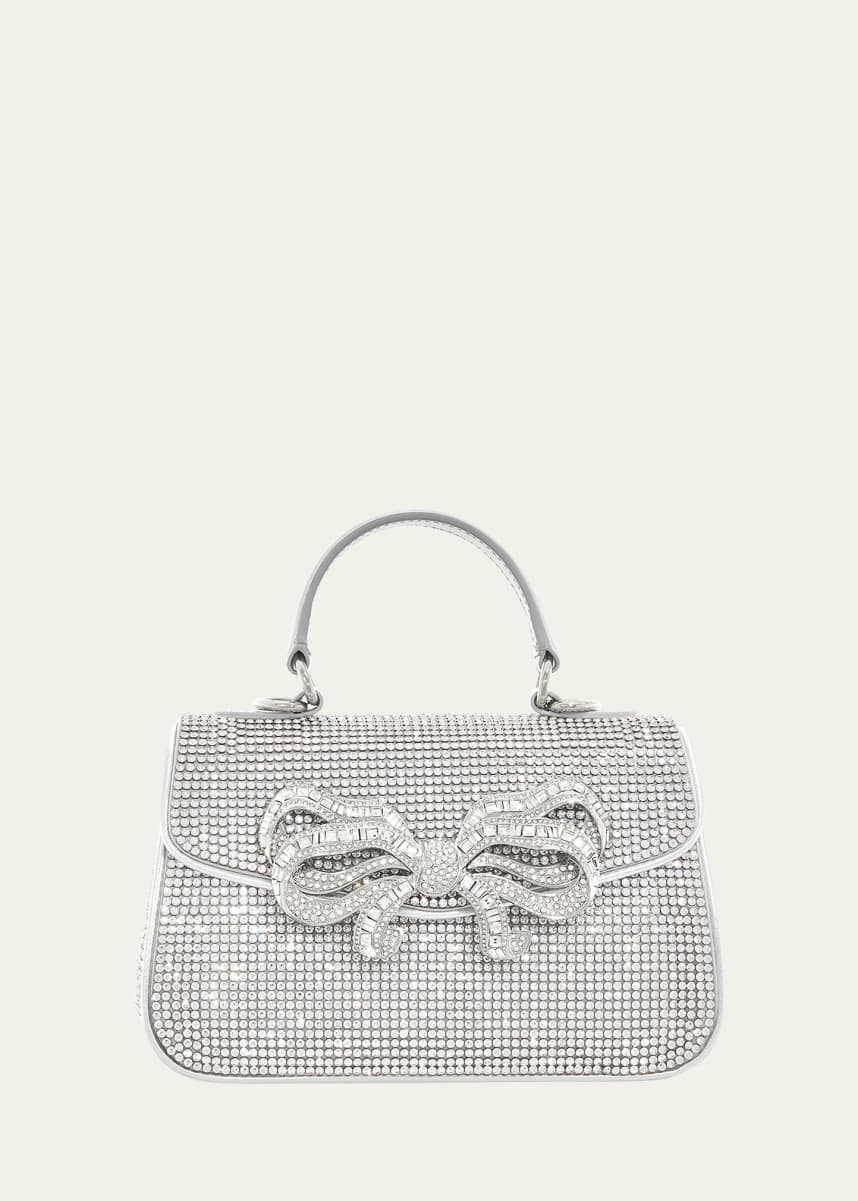 Judith Leiber Couture Bow Crystal Top-Handle Bag