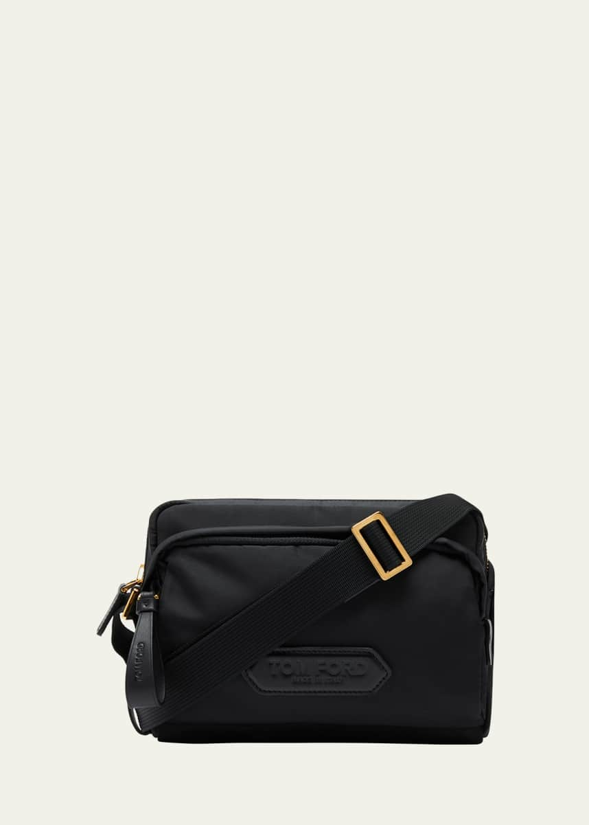 TOM FORD Men's Nylon Mini Messenger Crossbody Bag