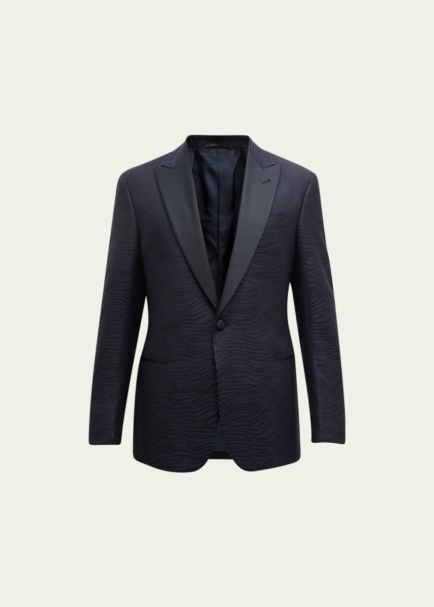 Giorgio Armani Men's Patterned Wool-Blend Dinner Jacket