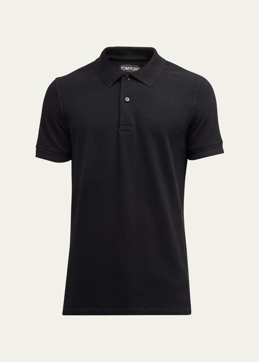TOM FORD Men's Cotton Pique Polo Shirt