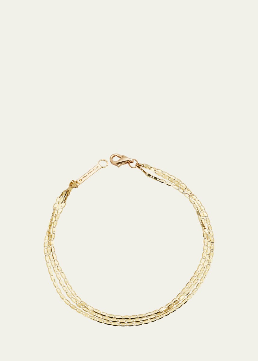 Lana 14k Malibu 3-Strand Bracelet