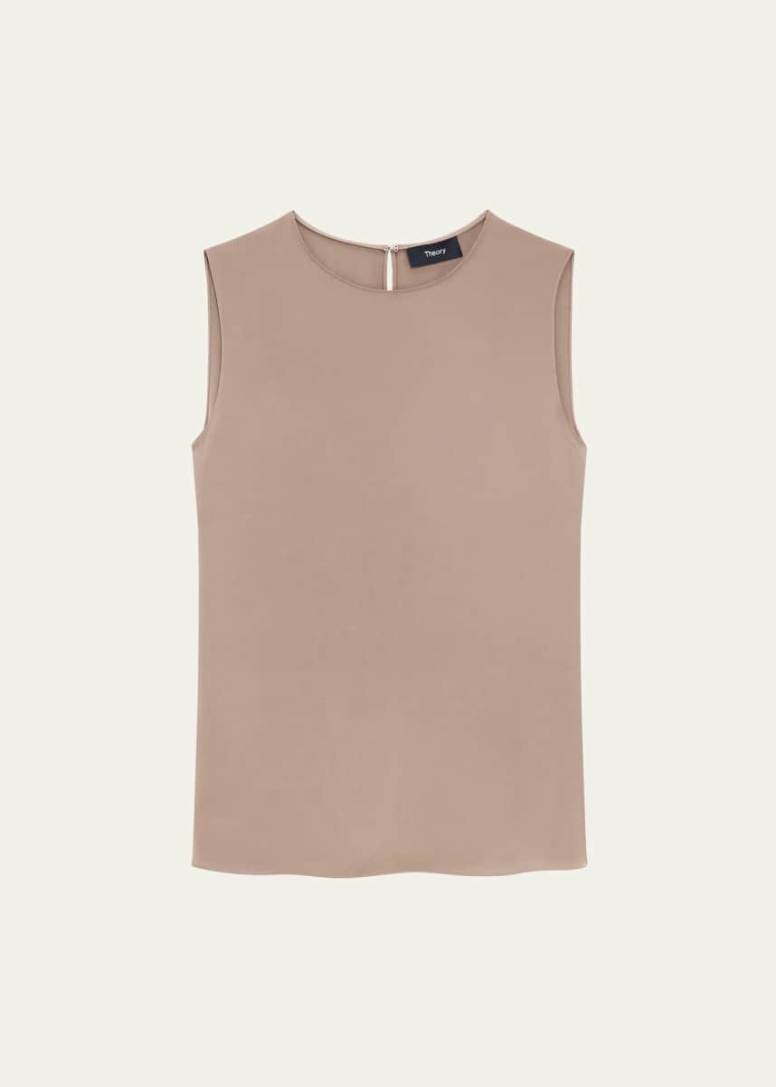 Theory Silk Straight Shell Top