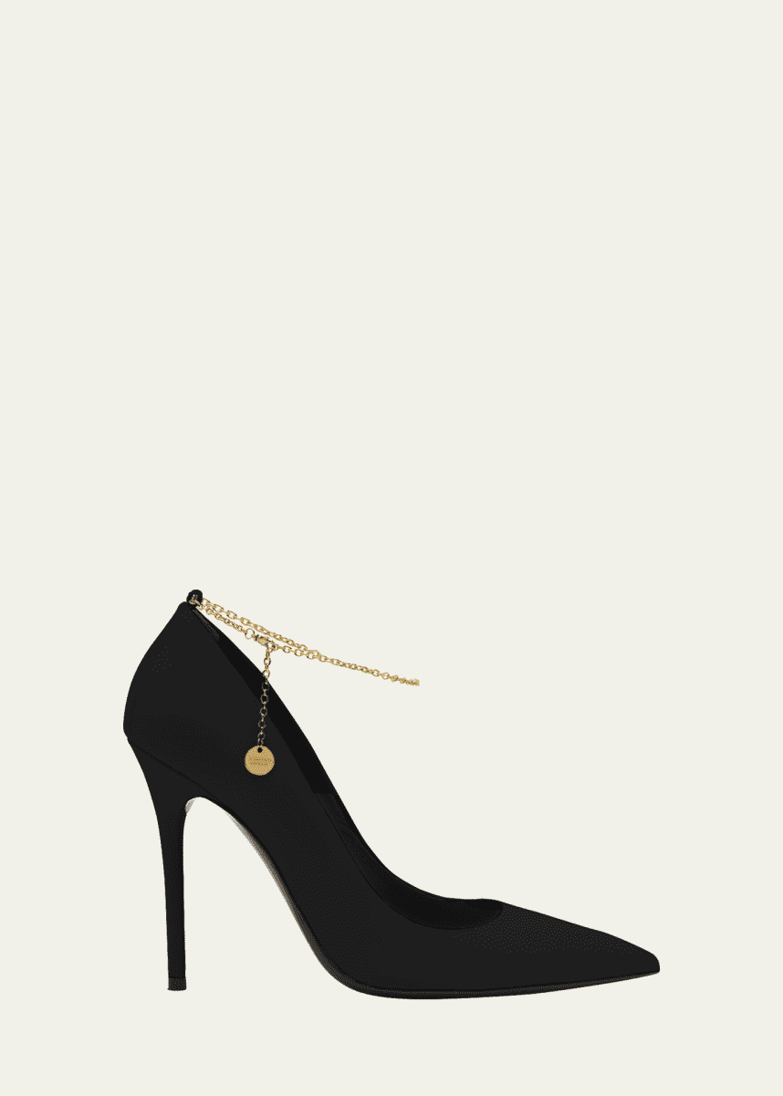 TOM FORD 105mm Patent Leather Anklet Pumps