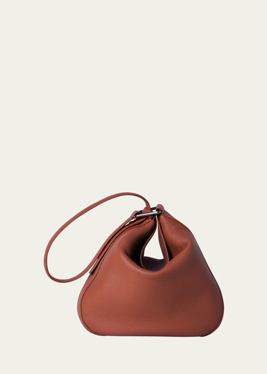 Akris Anna Medium Leather Hobo Bag
