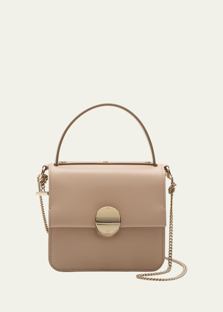 Chloe Penelope Box Mini Top-Handle Bag in Smooth Leather