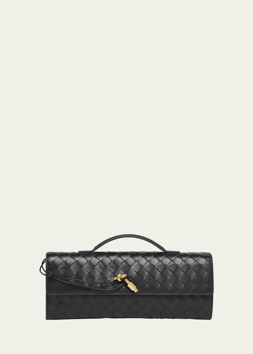 Bottega Veneta Long Andiamo Clutch Bag with Handle