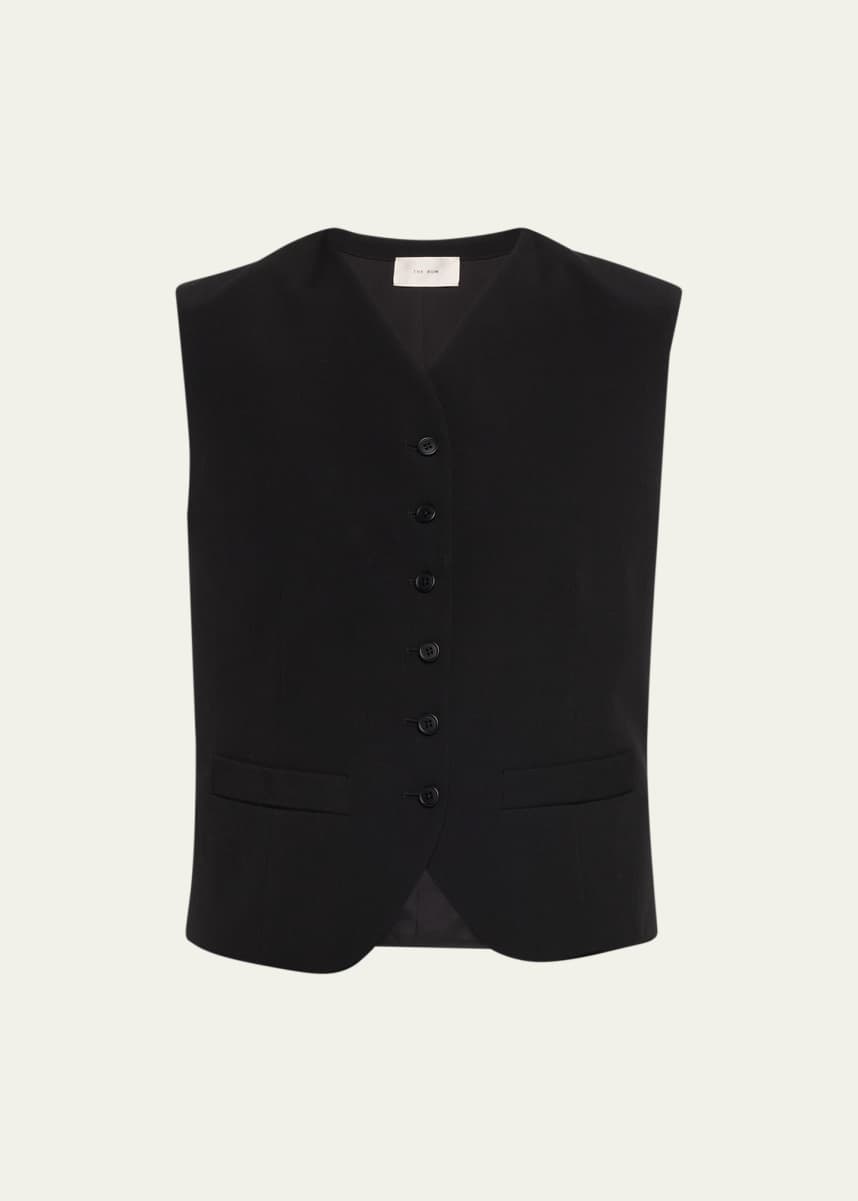 THE ROW Vegas Button-Front Wool Vest