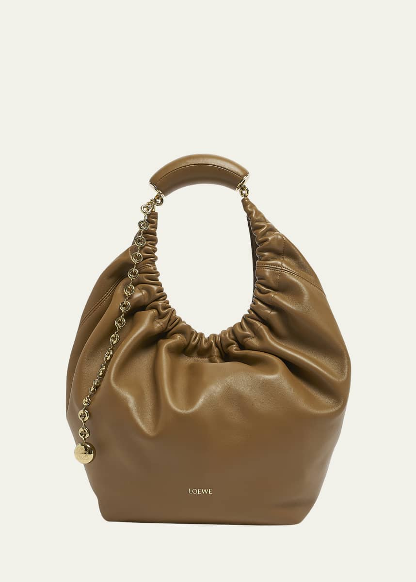 Loewe Squeeze Medium Shoulder Bag in Napa Leather