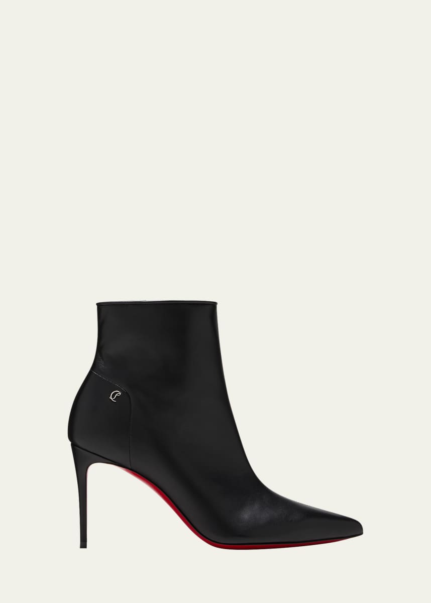 Christian Louboutin Sporty Kate Leather Red Sole Booties